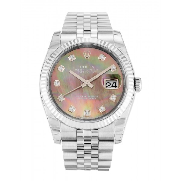 UK Steel & White Gold Rolex Replica Datejust 116234-36 MM