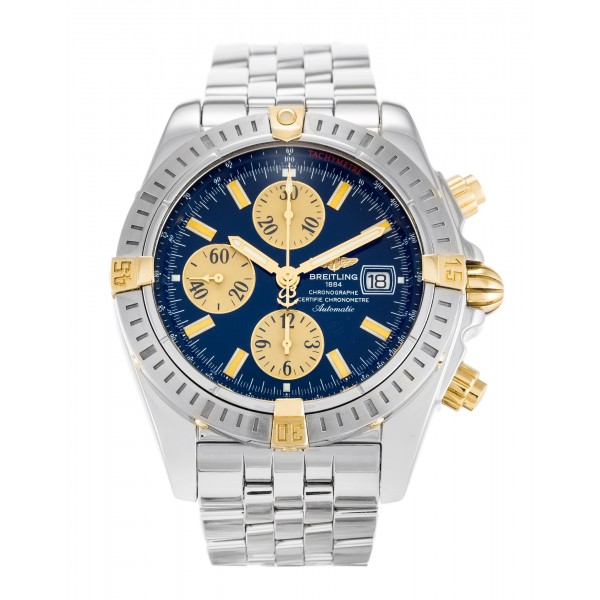 UK Steel & Yellow Gold Breitling Replica Chronomat Evolution B13356-43.7 MM