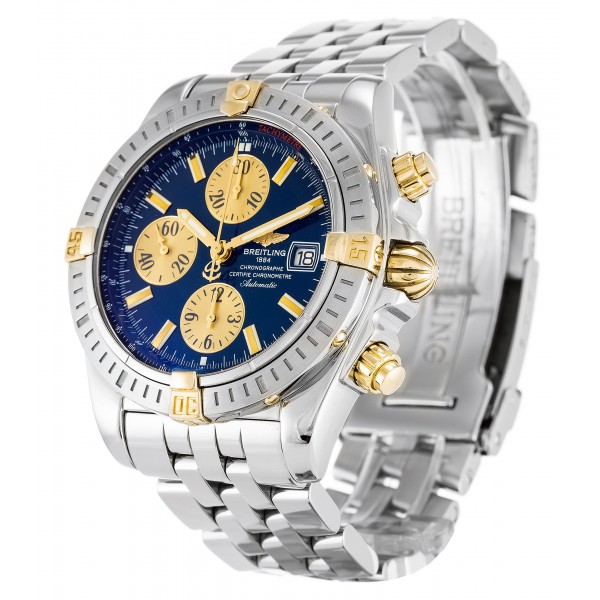 UK Steel & Yellow Gold Breitling Replica Chronomat Evolution B13356-43.7 MM