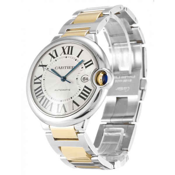 UK Steel & White Gold Cartier Replica Ballon Bleu W69009Z3-42 MM