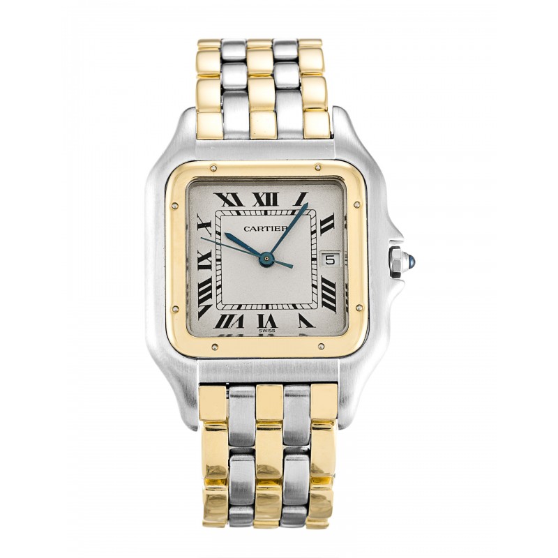 UK Steel & Yellow Gold Cartier Replica Panthere 83083444-33 MM