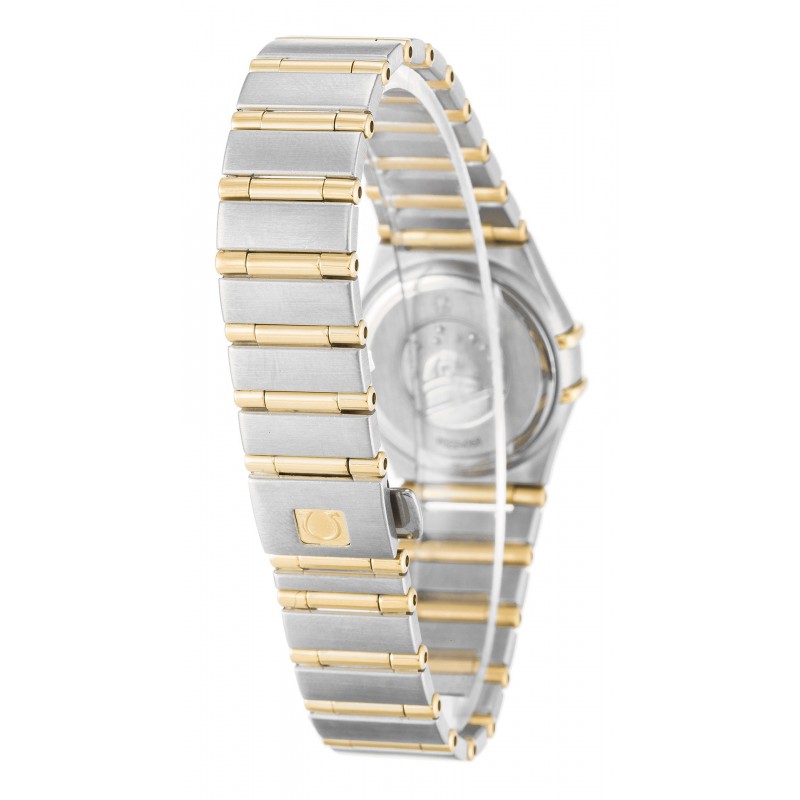 UK Steel & Yellow Gold set with Diamonds Omega Replica Constellation Mini 1267.75.00-22.5 MM