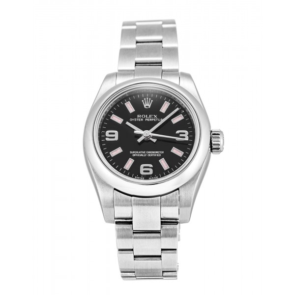 UK Steel Rolex Replica Lady Oyster Perpetual 176200-26 MM