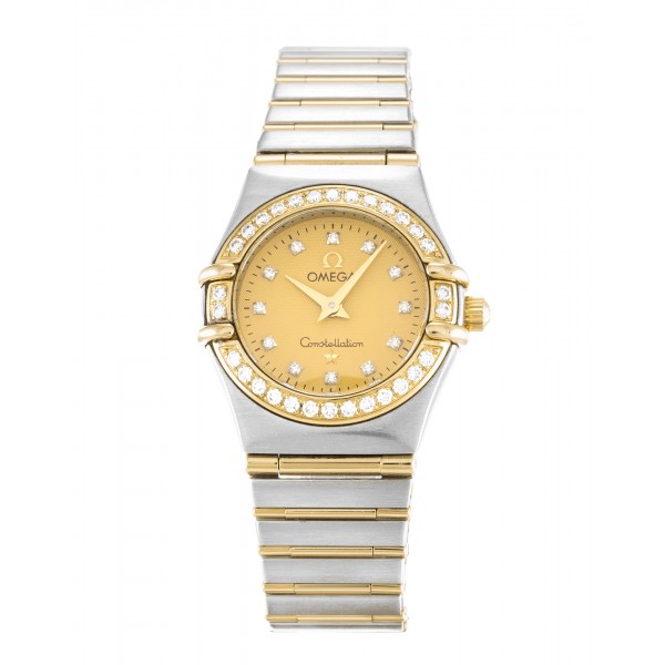 UK Steel & Yellow Gold set with Diamonds Omega Replica Constellation Mini 1267.15.00-22.5 MM