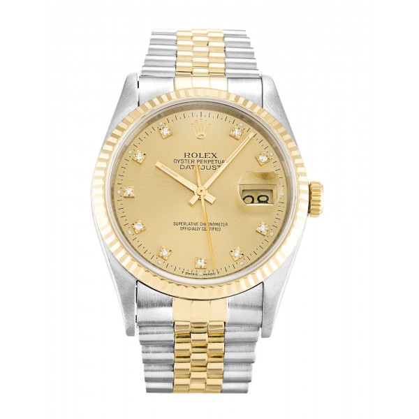 UK Steel & Yellow Gold Rolex Replica Datejust 16233-36 MM