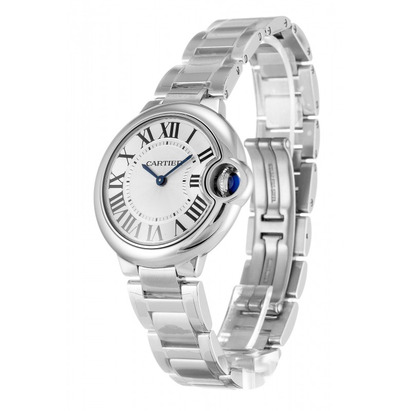 UK Steel Cartier Replica Ballon Bleu W6920084-33 MM