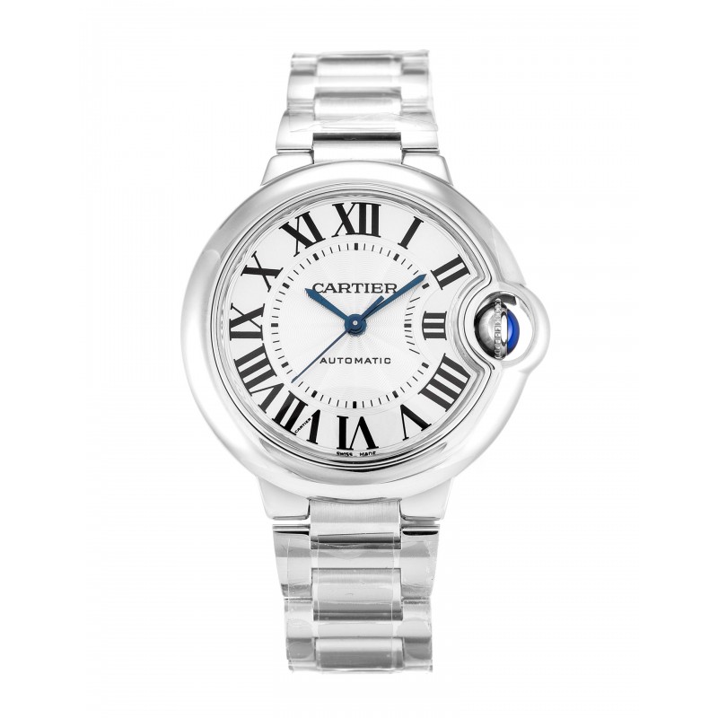 UK Steel Cartier Replica Ballon Bleu W6920071-33 MM