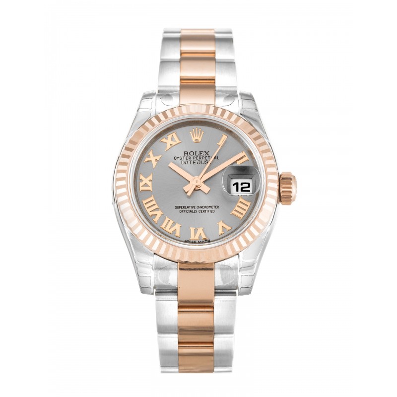 UK Steel & Rose Gold Rolex Replica Datejust Lady 179171-26 MM