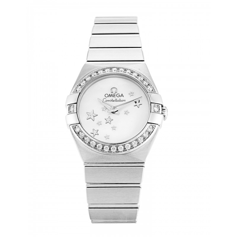 UK Best Omega Replica Constellation Ladies 123.15.24.60.05.003-24 MM