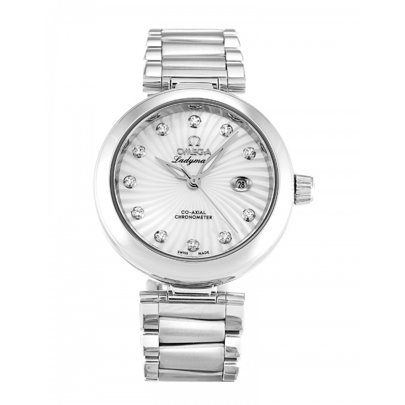 UK Steel Omega Replica De Ville Ladymatic 425.30.34.20.55.001-34 MM