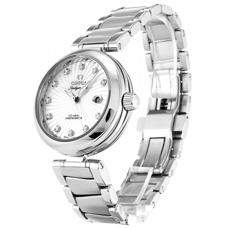 UK Steel Omega Replica De Ville Ladymatic 425.30.34.20.55.001-34 MM