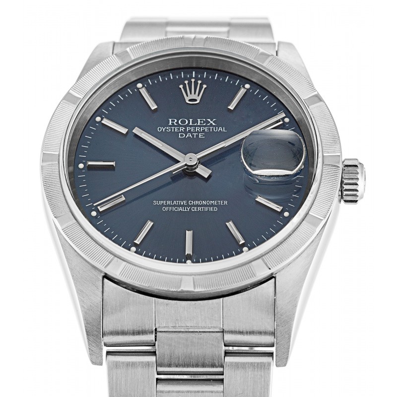 UK Steel Rolex Replica Oyster Perpetual Date 15210-34 MM