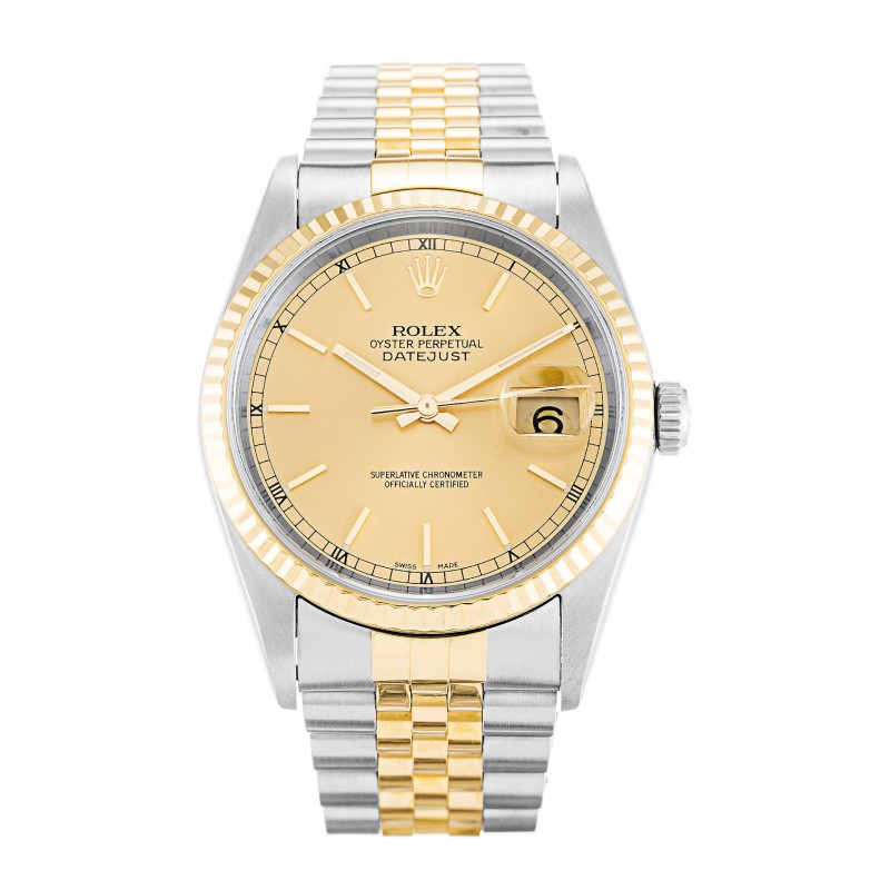 UK Steel & Yellow Gold Rolex Replica Datejust 16233-36 MM