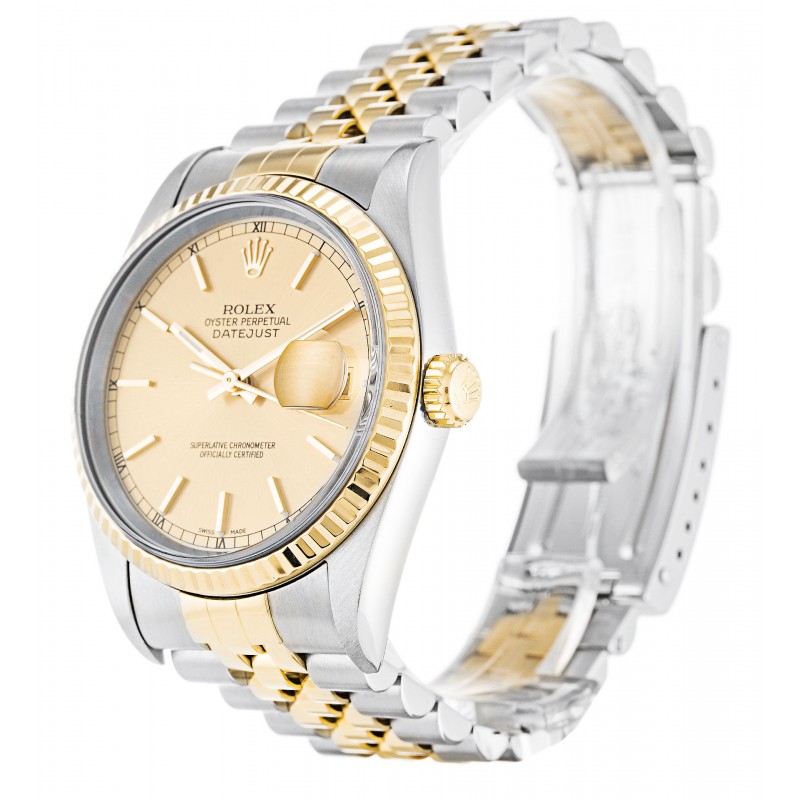 UK Steel & Yellow Gold Rolex Replica Datejust 16233-36 MM