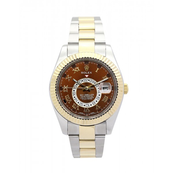 UK Yellow Gold Rolex Replica Sky-Dweller 326938-42 MM