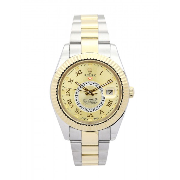 UK Yellow Gold Rolex Replica Sky-Dweller 326938-42 MM