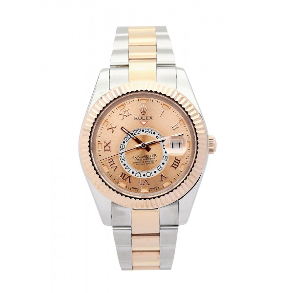 UK Rose Gold Rolex Replica Sky-Dweller 326938-42 MM