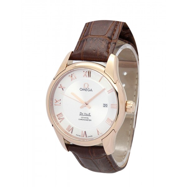 UK Rose gold Steel Omega Replica De Ville Hour Vision-41 MM