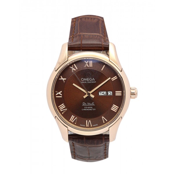 UK Rose gold Steel Omega Replica De Ville Hour Vision-41 MM