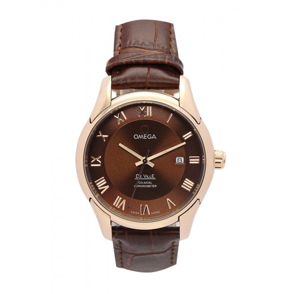 UK Rose gold Steel Omega Replica De Ville Hour Vision-41 MM