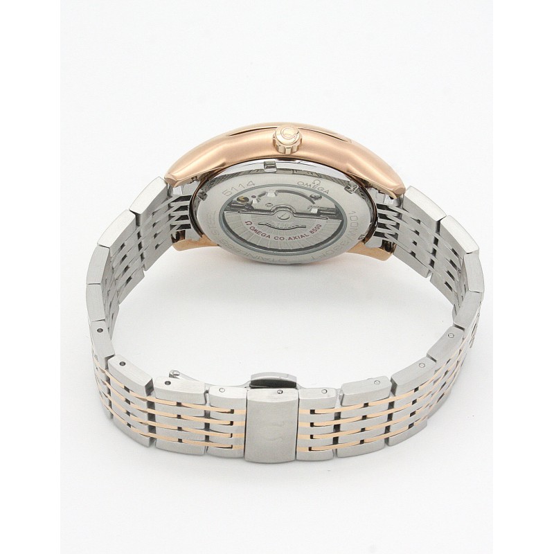 UK Rose Gold Steel Omega Replica De Ville Hour Vision-41 MM