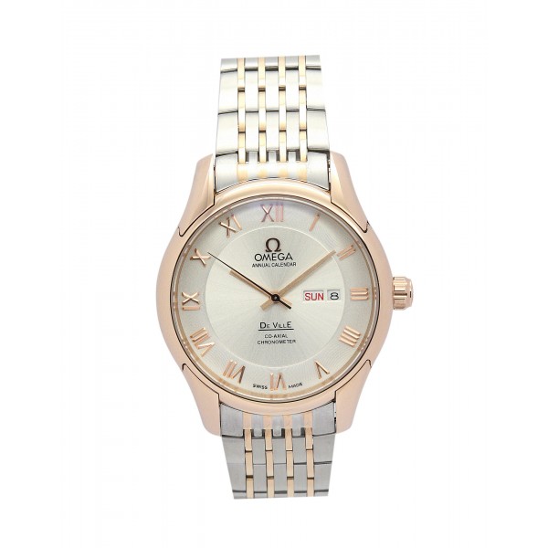 UK Rose Gold Steel Omega Replica De Ville Hour Vision-41 MM