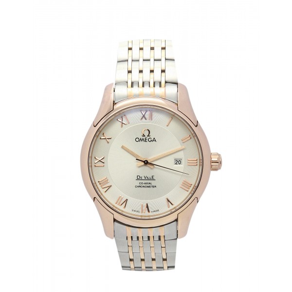 UK Rose Gold Steel Omega Replica De Ville Hour Vision-41 MM