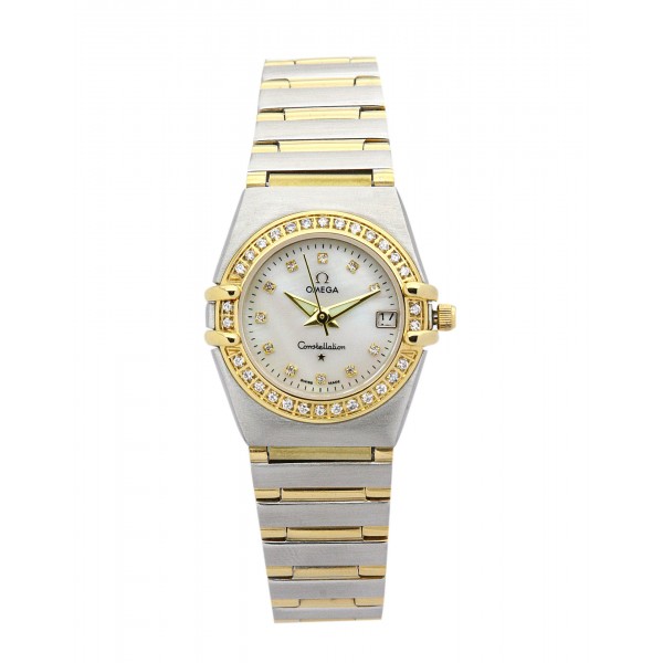 UK Steel & Yellow Gold set with Diamonds Omega Replica My Choice Mini 1365.75.00-22.5 MM