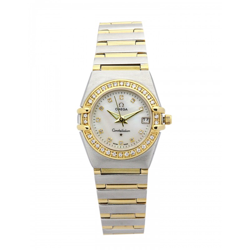 UK Steel & Yellow Gold set with Diamonds Omega Replica My Choice Mini 1365.75.00-22.5 MM